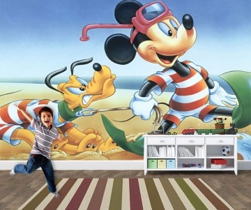 Papel de Parede 3D Mickey 0008 - Papel de Parede para Quarto 