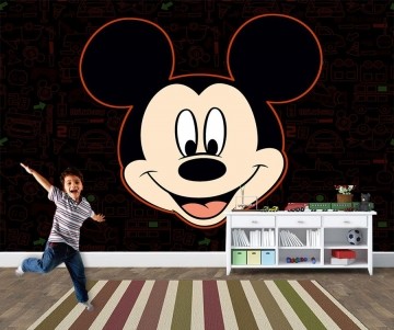 Papel de Parede 3D Mickey 0013 - Papel de Parede para Quarto 