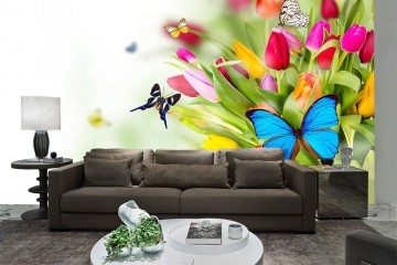 Papel De Parede 3D | Flores 0002 - Adesivo de Parede
