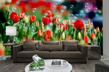 Papel De Parede 3D | Flores 0020 - papel de parede de flores