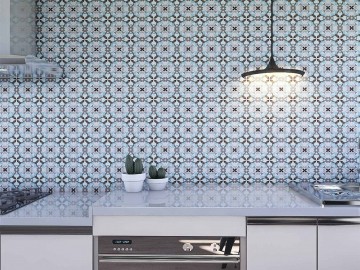 Papel de Parede para Cozinha Azulejos 0025 - Adesivos de Parede