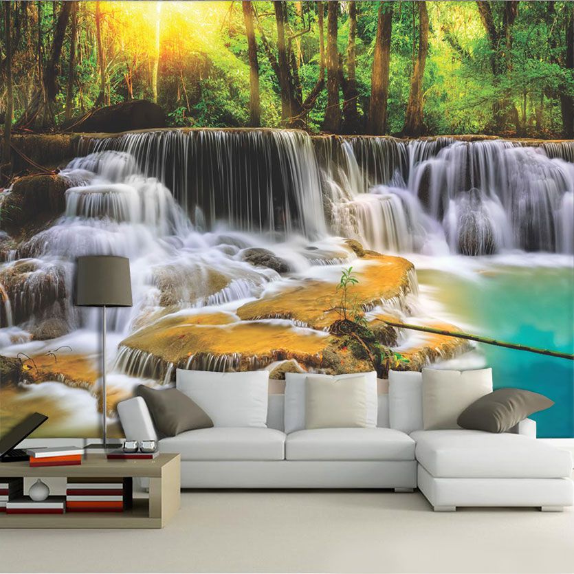 Papel De Parede 3D | Cachoeiras 0005 - papel de parede paisagem  - Paredes Decoradas