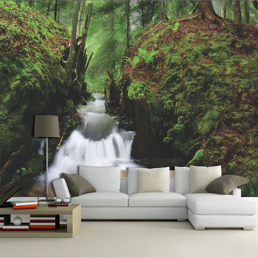 Papel De Parede 3D | Cachoeiras 0006 - papel de parede paisagem  - Paredes Decoradas