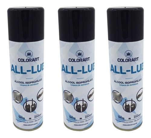 9 Spray Álcool Isopropílico Limpa Placa E Circuito 300ml