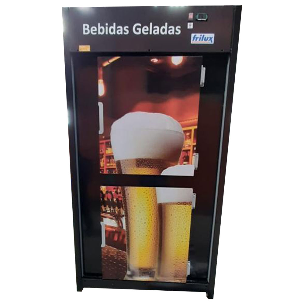 Minicâmara Para Bebidas RF053-Plus Cervejeira 480 Garrafas 20 Caixas Portas Cegas Adesivadas - Frilux - CARMEL