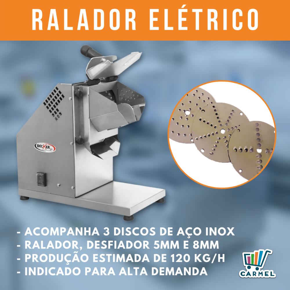 Ralador e Desfiador de Coco Elétrico c/ 3 discos REC-150 Becker  - CARMEL