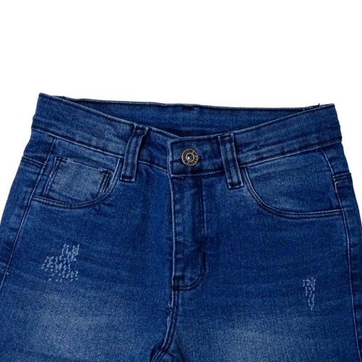 Bermuda Jeans Byla E Boby Com Puidos E Ajuste No Cos  - 1203516