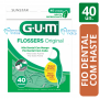 Flosser - Fio Dental com cabo (GUM) 40 unidades