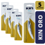 KIN - Kit 5 X Escova para Limpeza de Dentadura/Prótese Kin