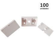 Kit União Angular 4 Furos Branco com 100 peças