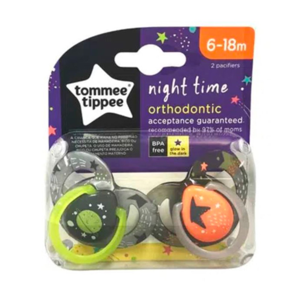 Chupeta Night Time 6-18m (2 unidades) - Tommee Tippee