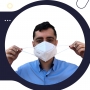 50 Máscara de Proteção Respiratória Hospitalar N95 Bloker