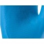 Luva Antialérgica de Látex Azul Com Forro em Verniz Silver - Super Safety