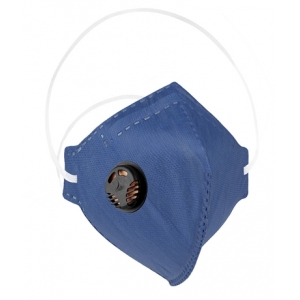 Máscara Para Proteção Respiratória PFF2 VO Carvão Ativado  Com Válvula-Deltaplus