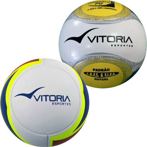 kit 2 Bolas De Futsal Profissionais em Pu Oficiais - Vitoria Esportes