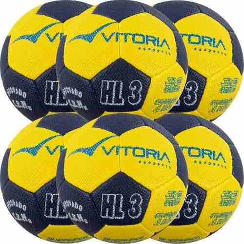Kit 6 Bolas Handebol Costurada H3l Vitoria Ultra Gripp - Vitoria Esportes