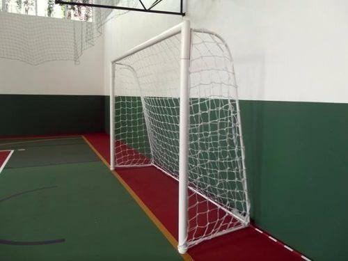 Rede Para Goleiras Futsal Futebol Salao Oficial Fio 2 Nylon - Vitoria Esportes