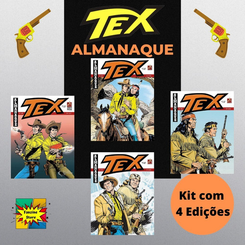 Hq Gibi Tex Almanaque Kit Com 4 Edições Histórias Completas  - Vitoria Esportes