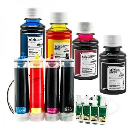Bulk Ink Compatível Epson Tx550 Tx600 T40w + Kit Tinta Extra