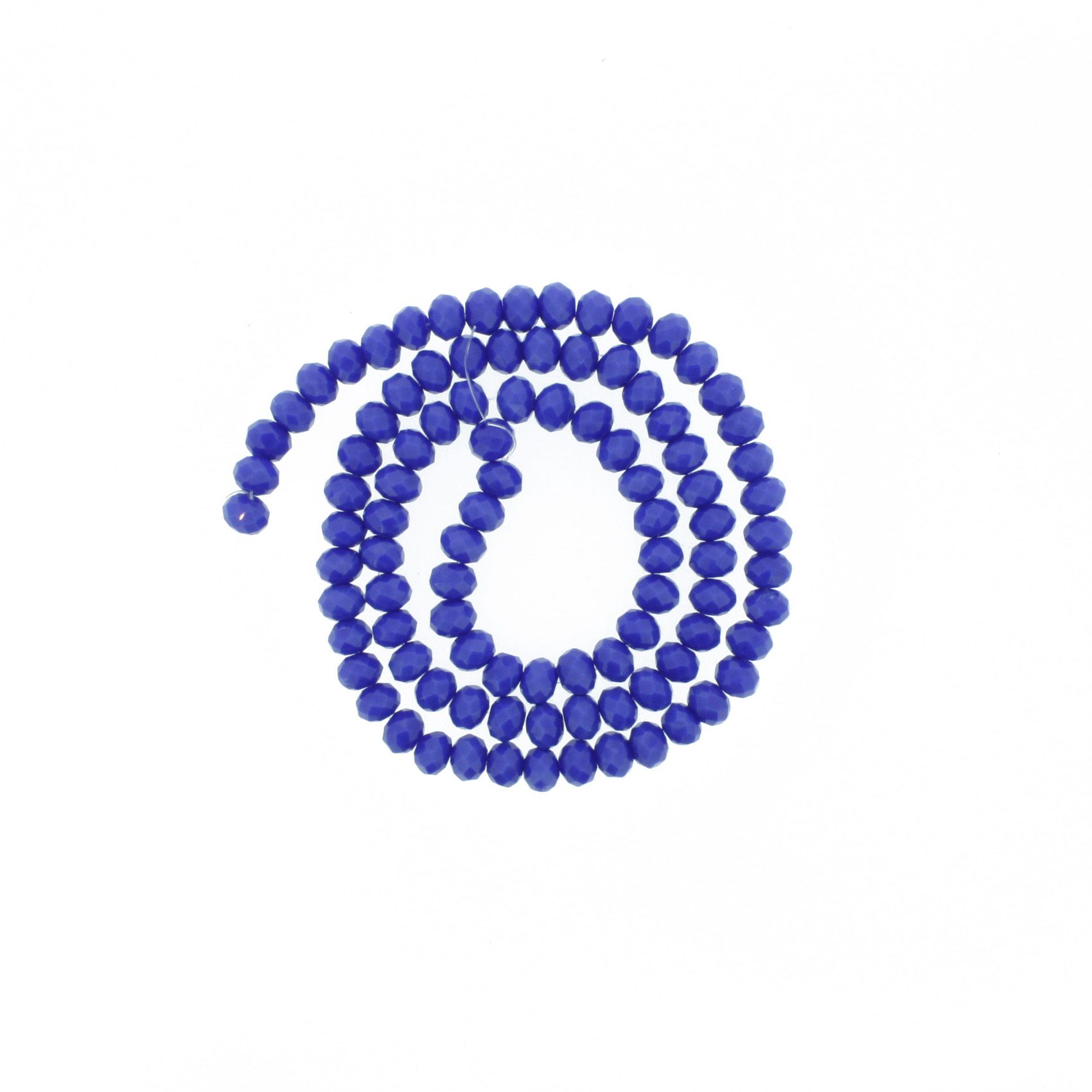 Fio de Cristal - Flat® - Azul Royal - 6mm - Stéphanie Bijoux® - Peças para Bijuterias e Artesanato