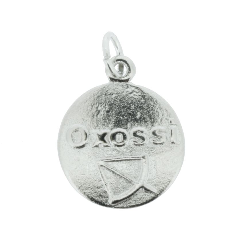 Medalha Oxóssi - Níquel - 20mm  - Stéphanie Bijoux® - Peças para Bijuterias e Artesanato
