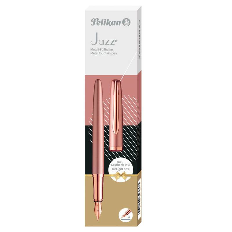 Caneta Pelikan Jazz Tinteiro Edição Limitada Rosé