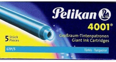 Cartucho de Tinta Pelikan 4001 GTP/5 Azul Turquesa