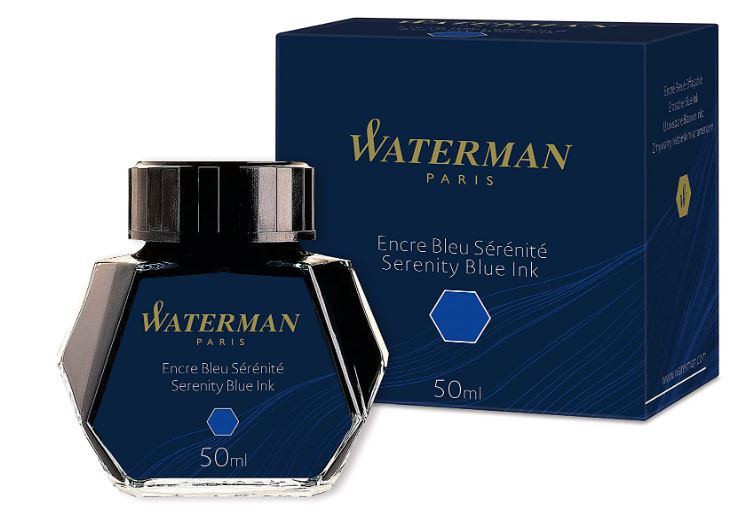 Vidro de Tinta Waterman Azul Lavavél 50 ML