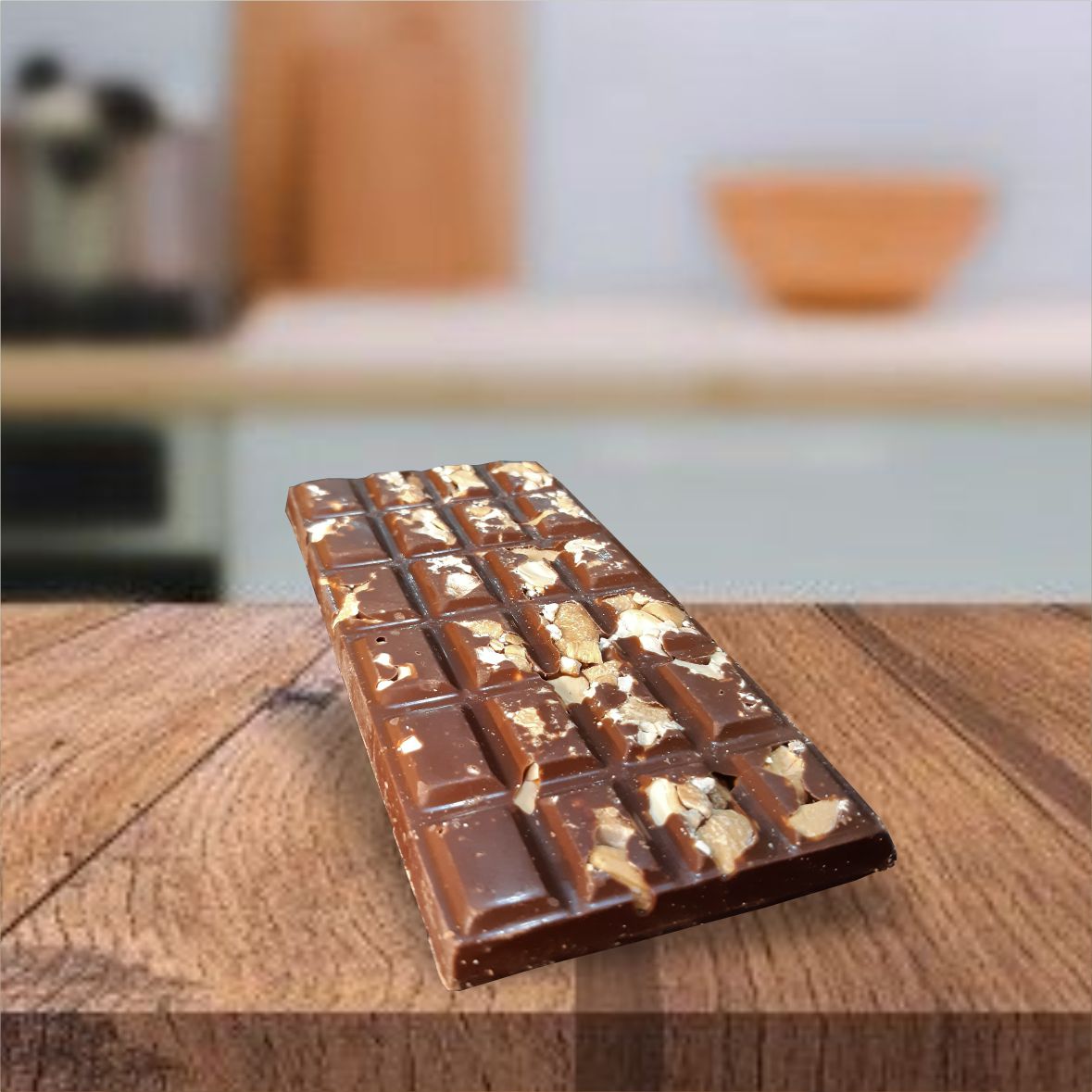 Kit - 3 Barras de Chocolate ao Leite Belga com Nuts + 2 Barras de Chocolate Branco exclusivas