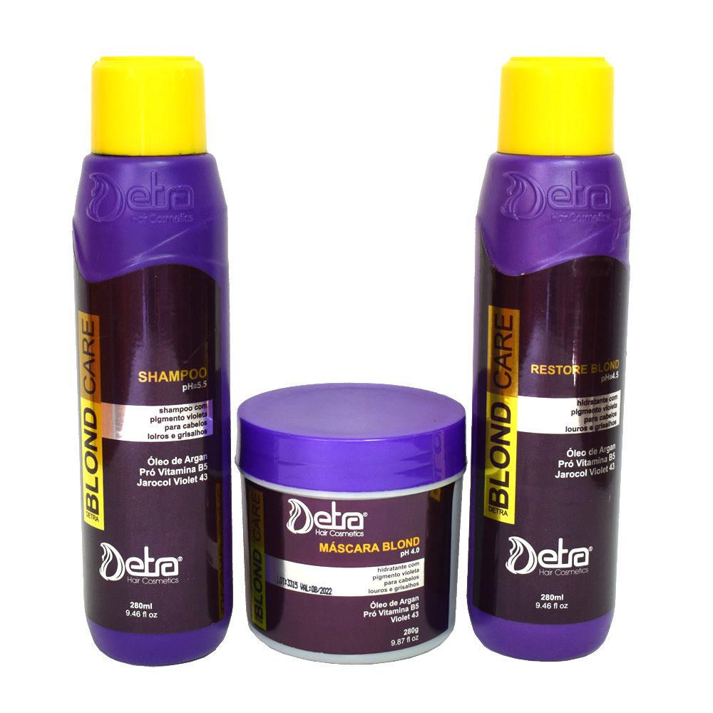 Detra Hair Cosmeticos kit Capilar Matizador  Blond Care