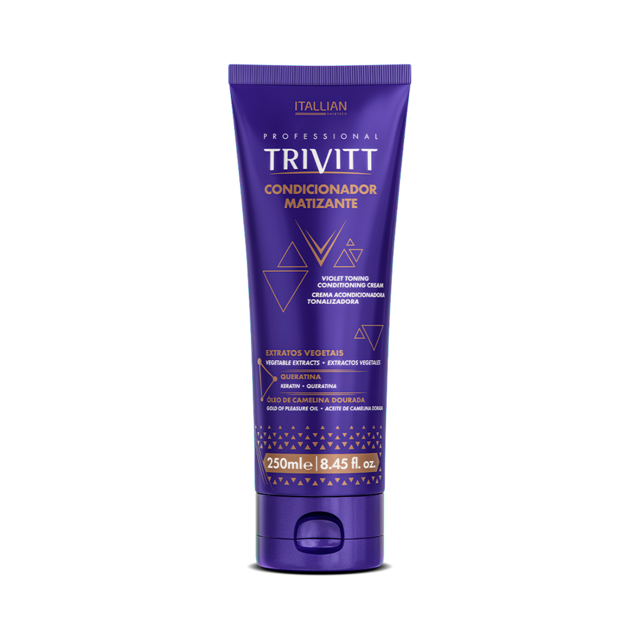 Kit Home Care Trivitt Matizante com Hidratação Intensiva para cabelos loiros 3 itens
