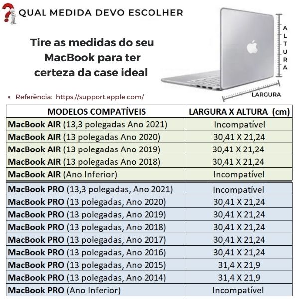Capa para MacBook Air e Pro 13" em Couro Cor Linhaça HAMISH