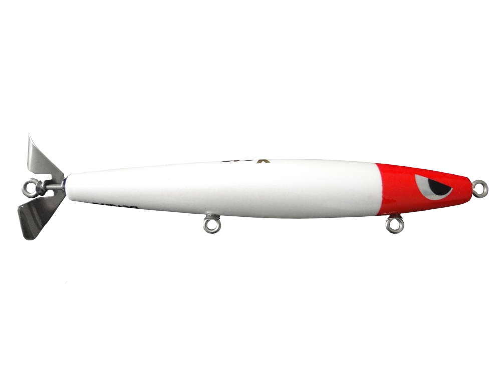 Isca Artificial Hélice Devassa 16,5cm Cabeça Vermelha 45g Yara