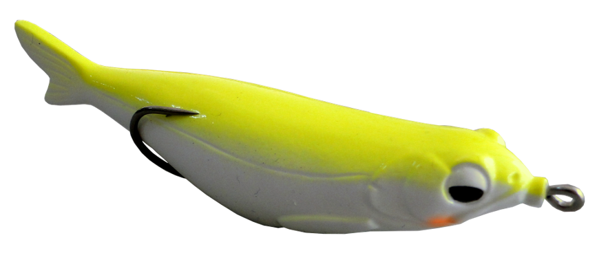Isca artificial Snake Fish 9cm Dorso Verde Limão 12g Yara