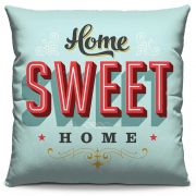 Capa de Almofada Estampada Colorida Pop Home Sweet Home 14