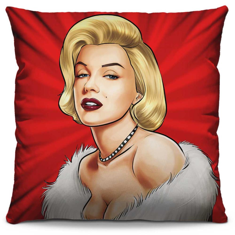 Almofada Estampada Colorida Pop Marilyn Monroe 203