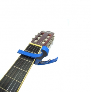 Capotraste Profissional para Violão Guitarra Azul