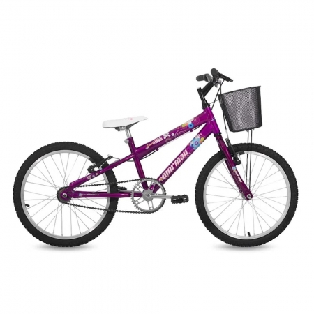 Bicicleta Aro 20 com Freio V-Brake Violeta Mormaii 0701-038