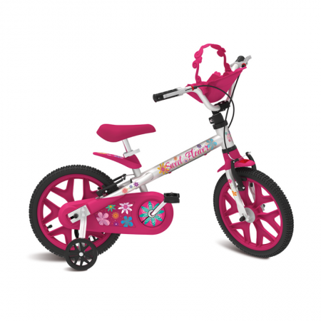 Bicicleta Infantil aro 16 Sweet Flower Pro Bandeirante 3077