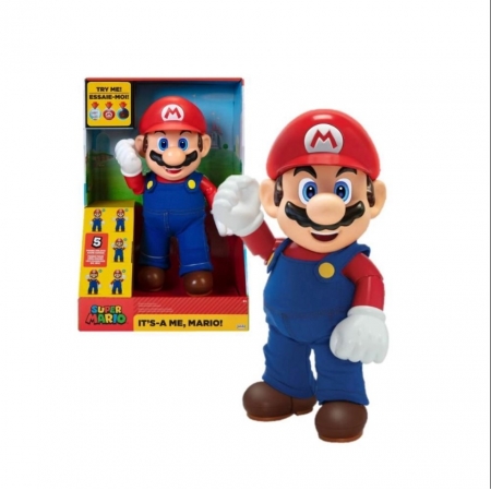 Boneco Articulado com Som Super Mario Nintendo Candide 3009