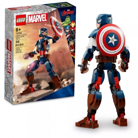 Bonecos de construção Marvel Capitão América - Lego 76258