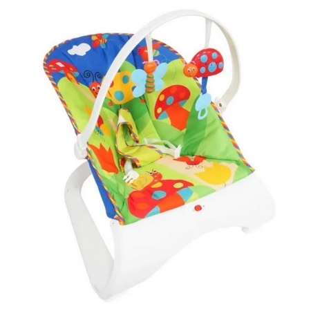 Cadeira Descanso Bebê Acolchoada azul - Importway BW095AZ