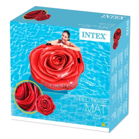 Colchão Inflável Para Piscinas Rosa Vermelha - Intex 58783