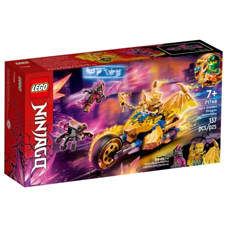 Lego Ninjago Motocicleta de Dragão Dourado do Jay - 71768