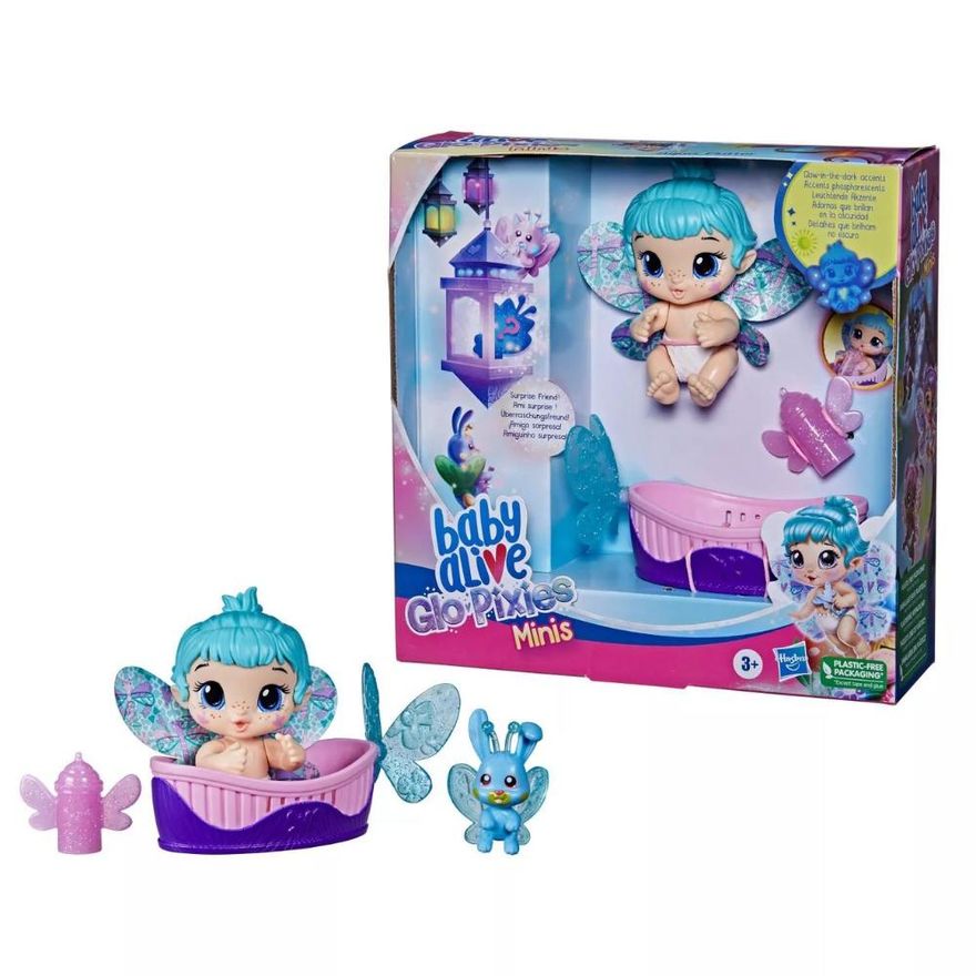 Baby Alive Glo Pixies Minis Aqua Flutter - Hasbro F2599