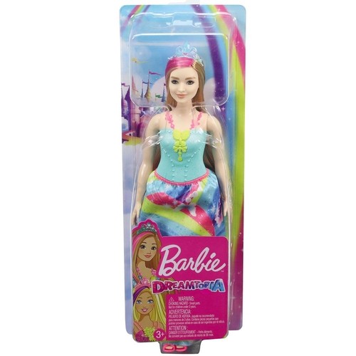Barbie Dreamtopia Princesa Loira Vestido Arco-Íris Mattel GJK12