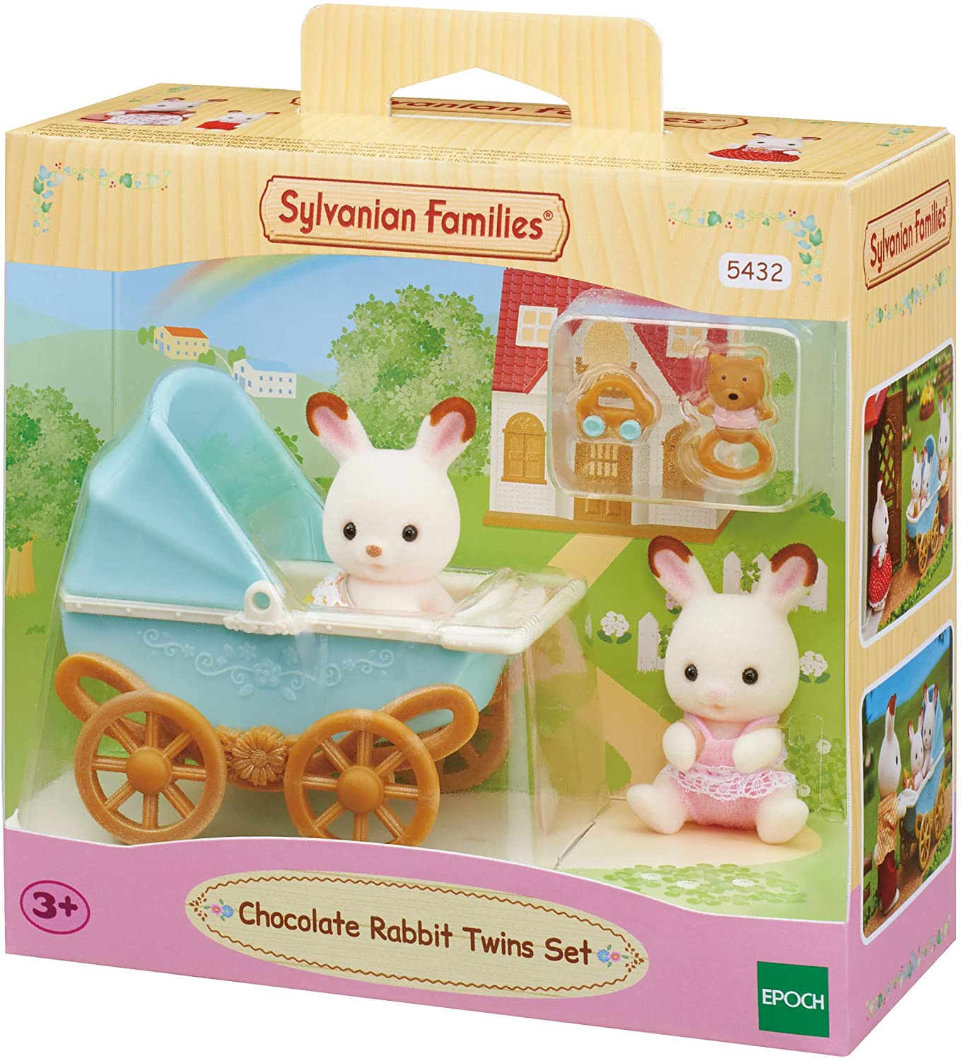 Bebê coelho chocolate e carrinho de brincar Sylvanian Families - Epoch 5432