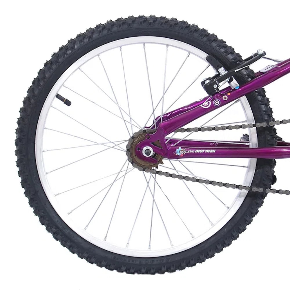 Bicicleta Sweet Girl Aro 20 com Freio V-Brake em Nylon Violeta - Mormaii 0701-038