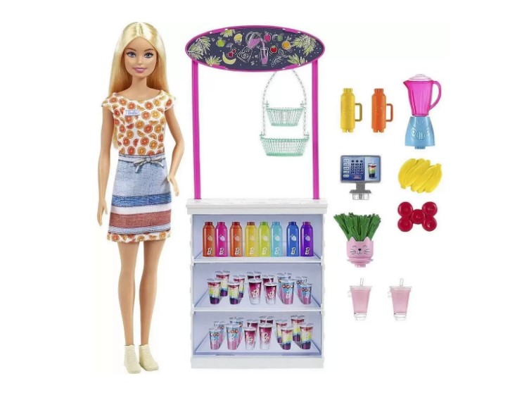 Boneca Barbie Bar De Vitaminas - Grn75 Mattel
