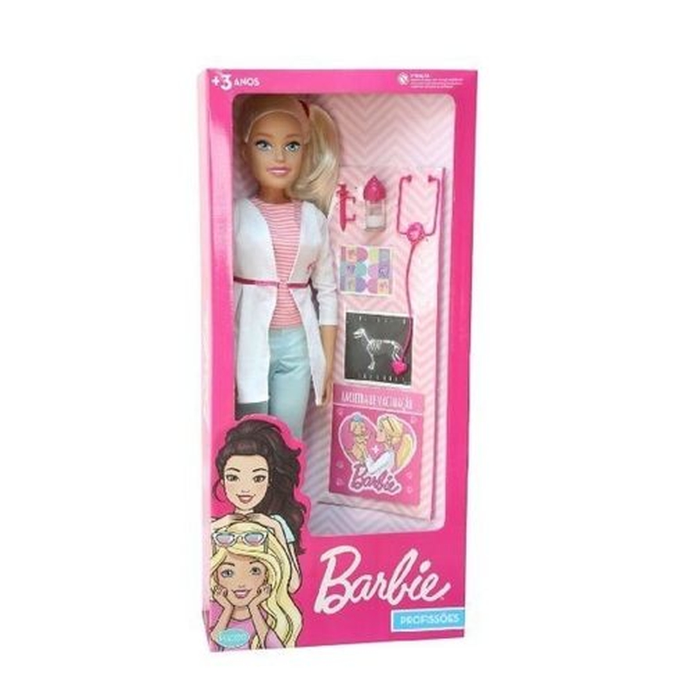 Boneca Barbie Veterinária  67 Cm 1262 - Pupee